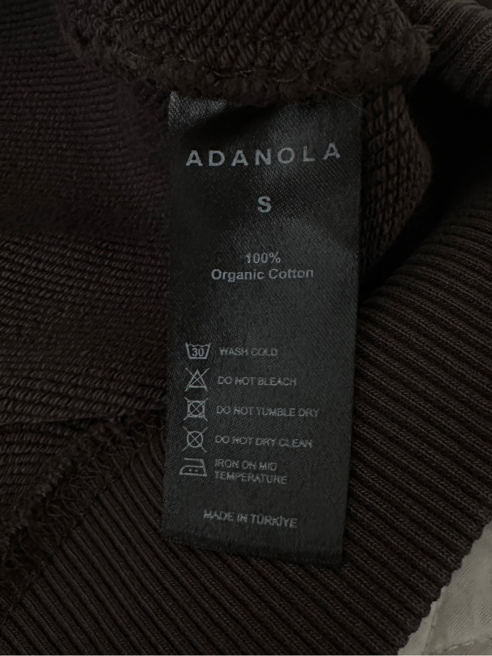 Adanola x Steph Shep Skyline Oversized Sweatshirt Dark Brown Crewneck - Picture 7 of 15